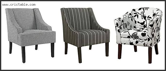 best accent chair black and white