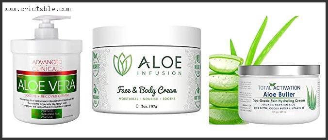 best aloe vera face cream