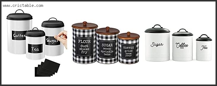 best black and white kitchen canister set