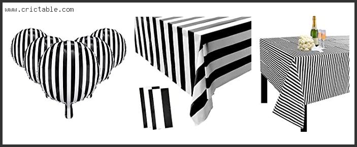 best black and white striped decorations