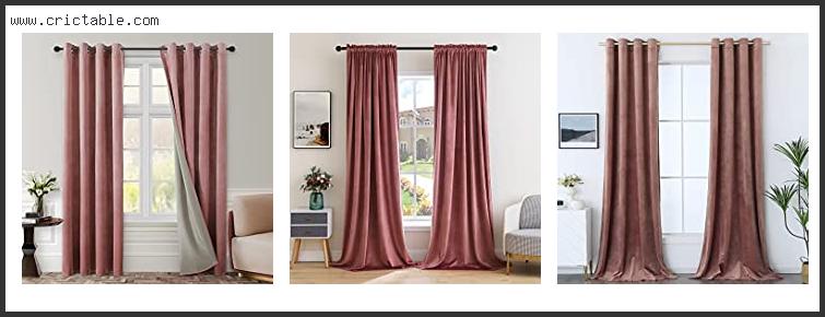 best blackout pink velvet curtains