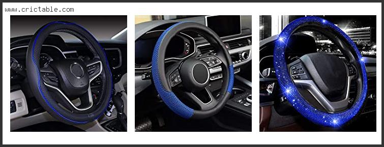 best blue and black steering wheel cover