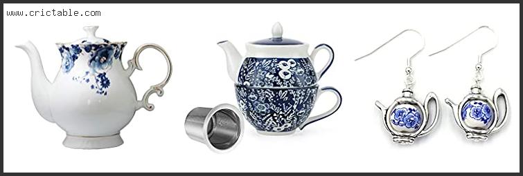 best blue and white tea pot
