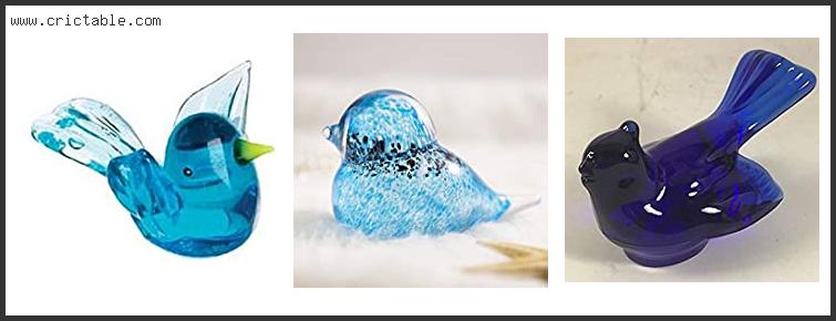 best blue bird glass figurine