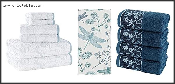 best blue patterned bath towels
