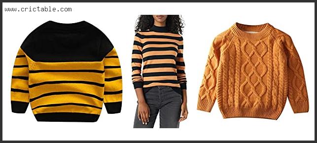 best brown and yellow striped sweater