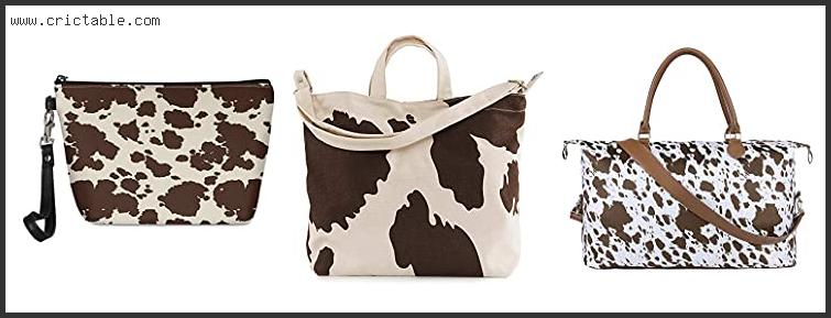 best brown cow print bag
