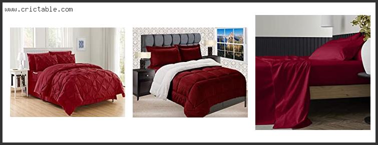 best burgundy comforter sets king size