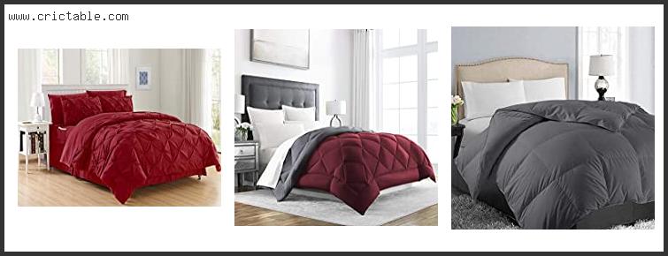 best burgundy comforters king size