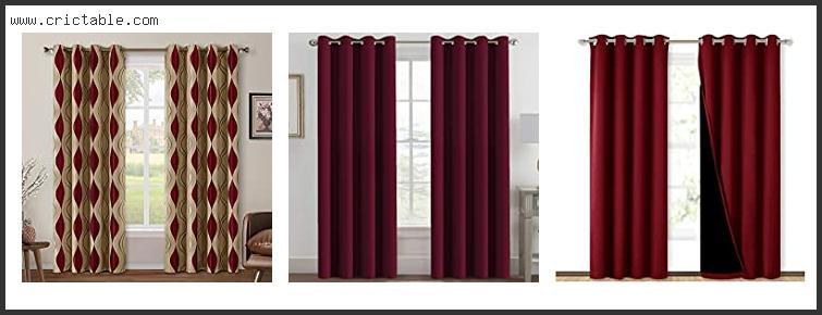 best burgundy curtains for living room