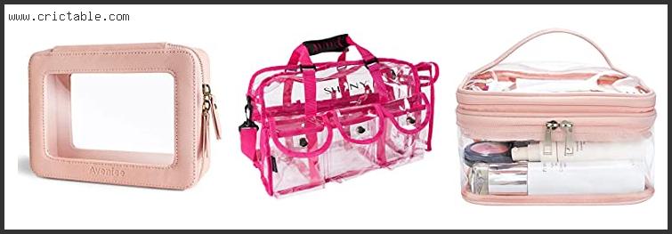 best clear pink makeup bag