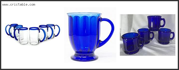 best cobalt blue glass mugs