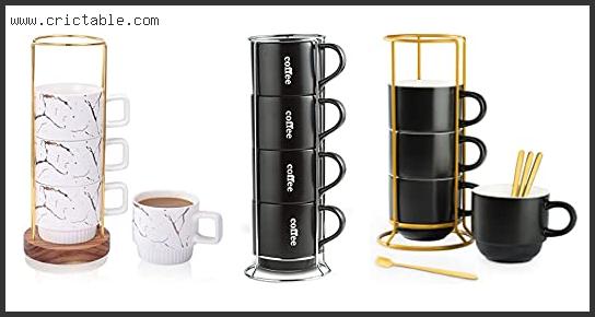 best coffee mug set with rack