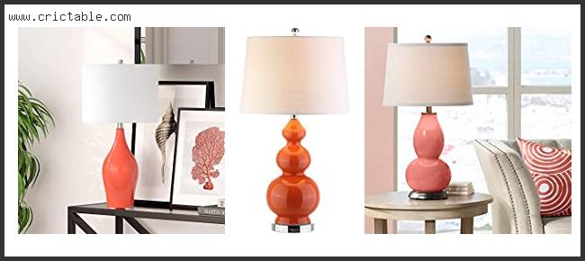 best coral color table lamp