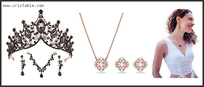 best crystal necklace and earring set