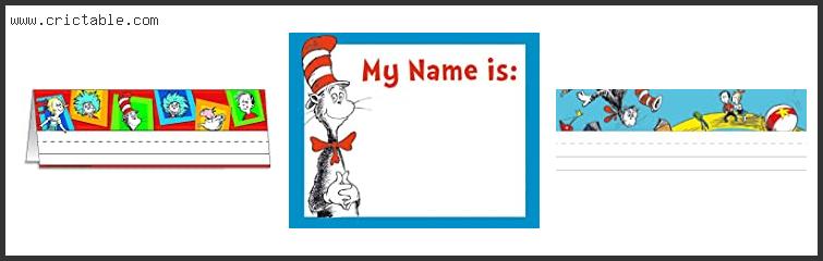 best dr seuss name tags