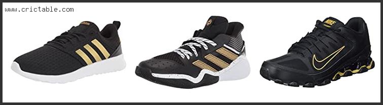 best gold and black sneakers