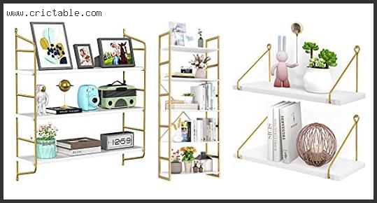 best gold and white shelf