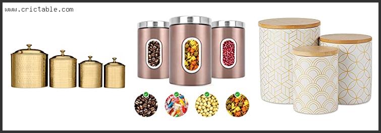 best gold canisters for kitchen