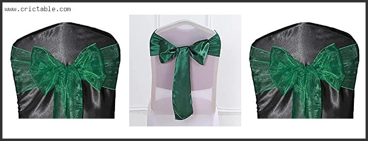 best hunter green chair sashes
