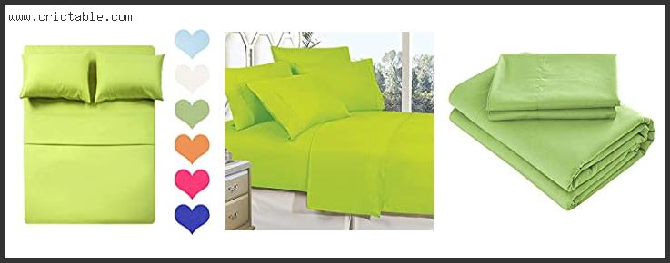 best lime green bed sheets
