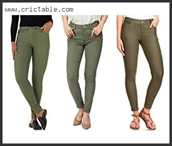 best olive green skinny jeans