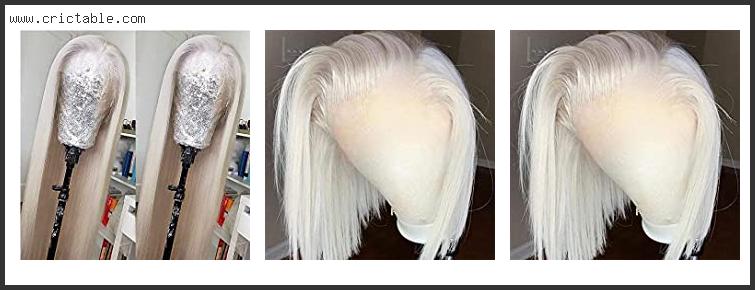 best platinum blonde human hair lace front wig