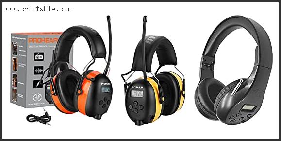 best radio headset for mowing