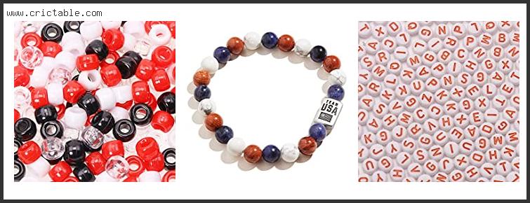 best red and white bead bracelet