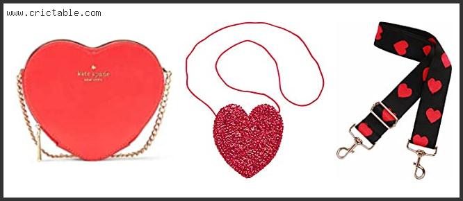 best red heart crossbody bag