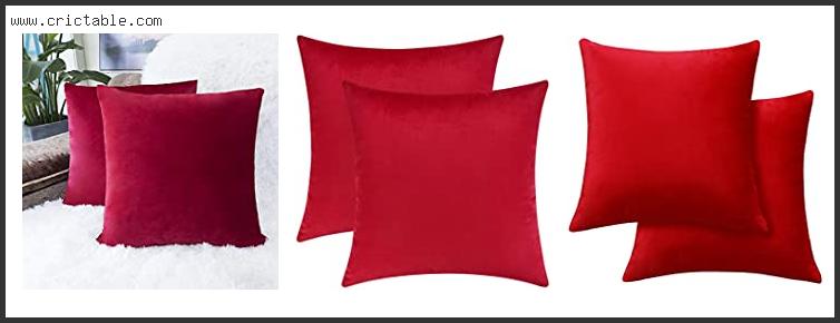 best red velvet pillow cover