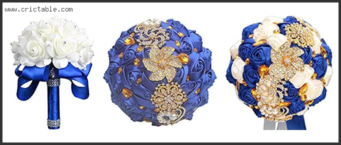 best royal blue and gold bouquet