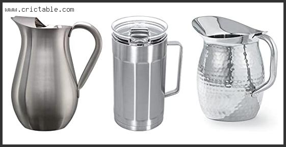 best stainless steel water pitchers