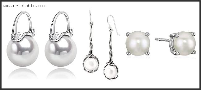 best sterling silver pearl earrings