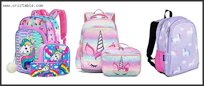 best unicorn backpack and lunchbox