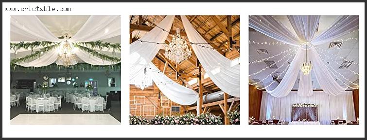 best wedding drapes for ceiling