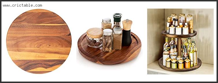 best wooden turntable lazy susan