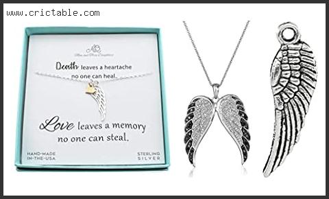 best angel wings necklace silver