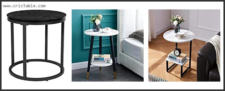 best black and marble side table
