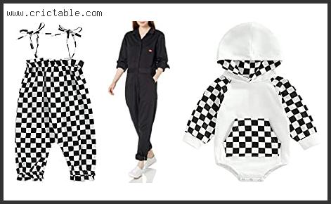 best black and white checkered jumpsuit