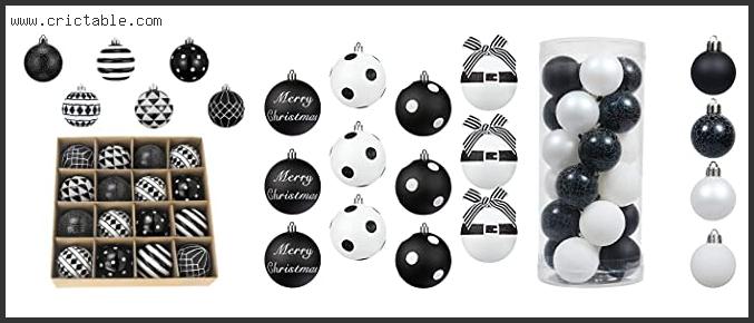 best black and white ornaments
