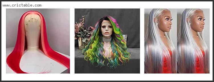 best colorful lace front wigs