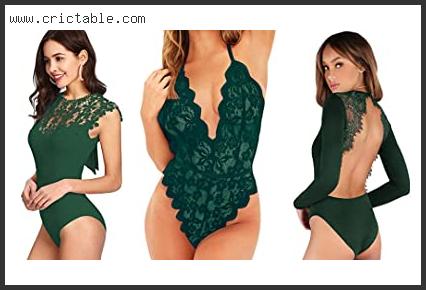 best emerald green lace bodysuit